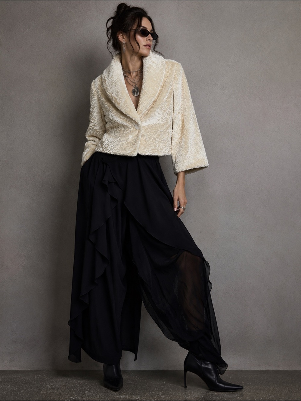 Mac & Jac Ivory Jacket | Size 16